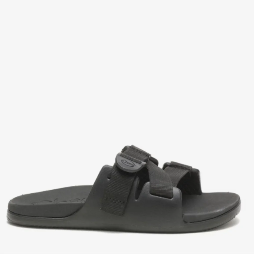 NIB Chaco Chillos Slide Sandals Black Adjustable Strap Sandal Kid's Size 4